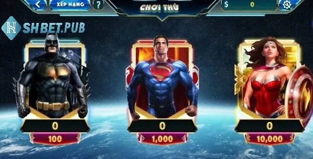 Nổ Hũ Justice League Shbet- Quay hũ cực đỉnh, săn Jackpot khủng 2 Nổ hũ Justice League đưa người chơi vào thế giới siêu anh hùng